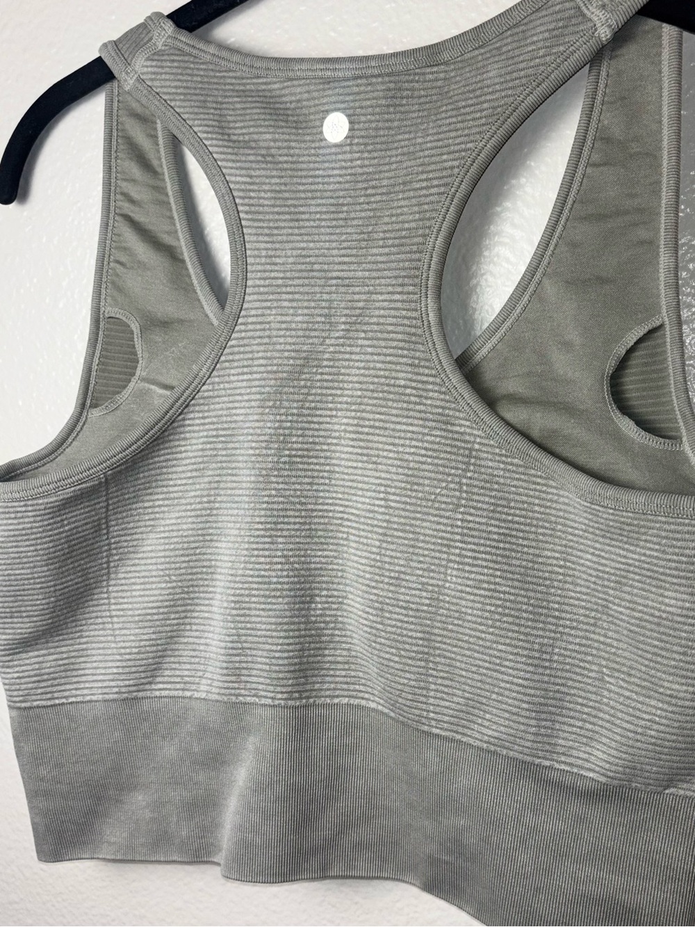 Harmony Balance seamless ribbed racerback sports bra woman's size large green - Picture 14 of 16